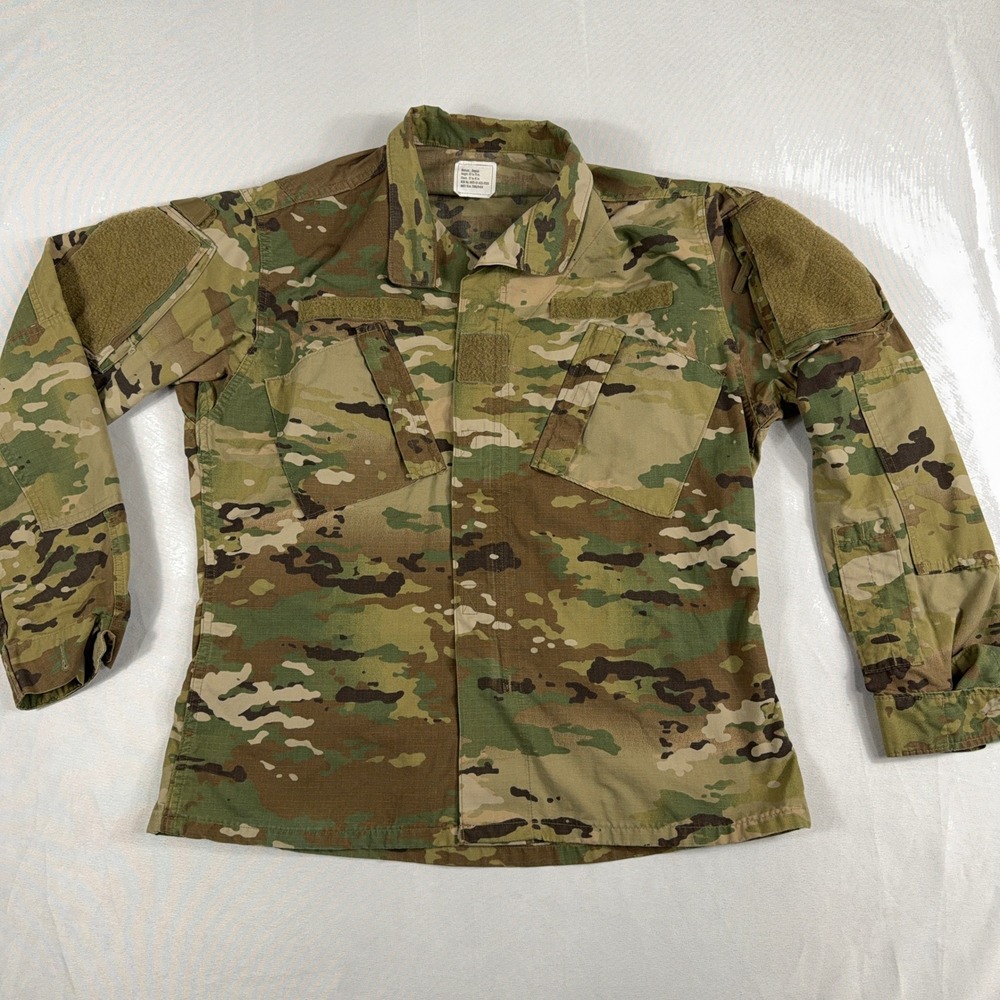 Army Combat Uniform Coat Multicam OCP Ripstop Mens Medium Reg Short Bark